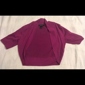 WHBM silk blend shrug S